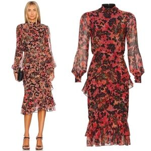 SALONI Laurel Isa Ruffle Dress